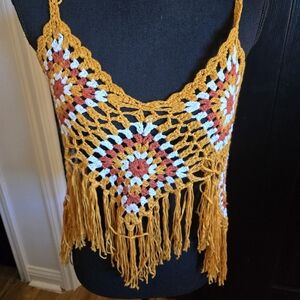 Crochet Crop Top Vivid